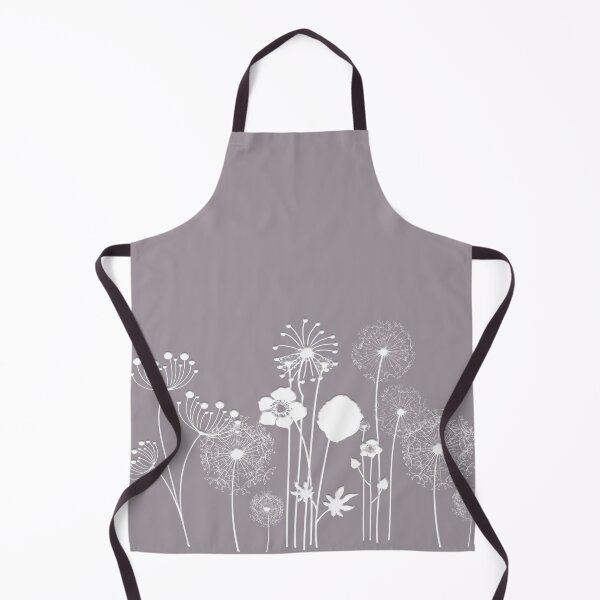 Item preview, White wildflowers on a light Mauve Background designed and sold by squishyrainbow.
