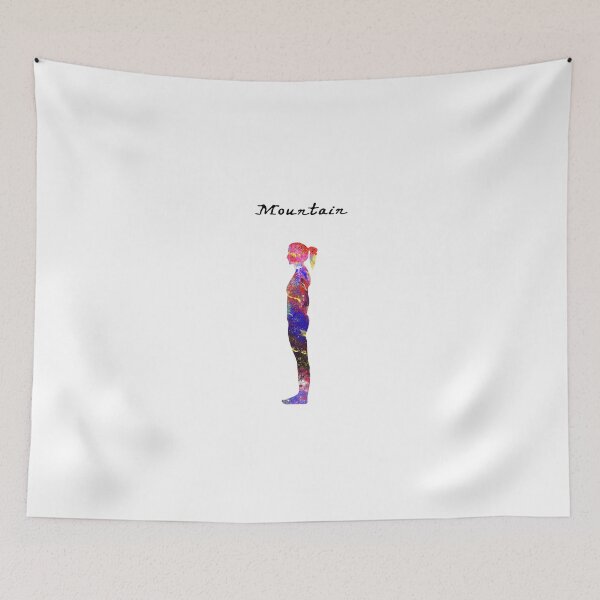 Item preview, Mountain  72 Watercolor yoga pose quote definiton designed and sold by vividpixelusa.