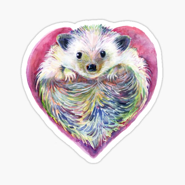 HedgeHog Heart Sticker