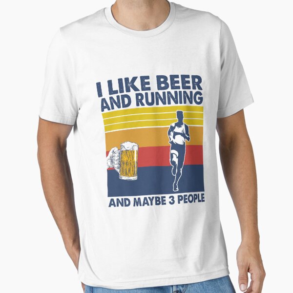 Item preview, I like beer and running and maybe 3 people designed and sold by Adolfo114.