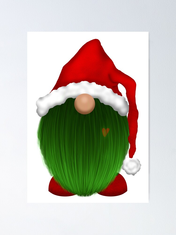 Green Grouchy Santa Gnome