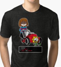 Undertale Frisk and Flowey Tri-blend T-Shirt