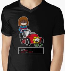 Undertale Frisk and Flowey Men's V-Neck T-Shirt