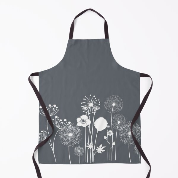 Item preview, White Wildflowers on a Charcoal Background designed and sold by squishyrainbow.