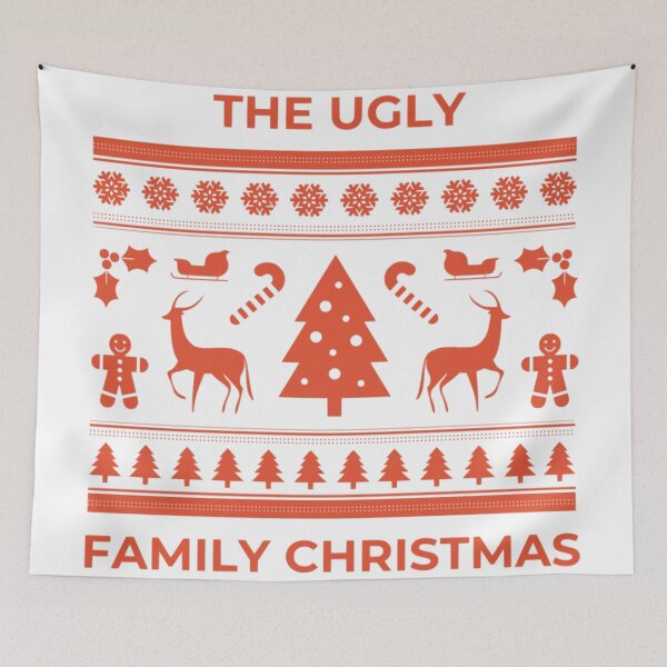 Item preview, Ugly christmas sweater in red designed and sold by GetThatStuff.