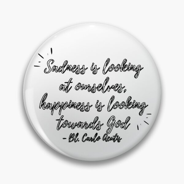 Item preview, Sadness is looking at ourselves (black hollow text) designed and sold by Grace Feucht.