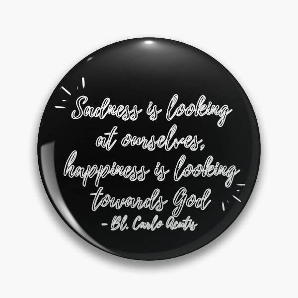 Item preview, Sadness is looking at ourselves (white hollow text) designed and sold by Grace Feucht.