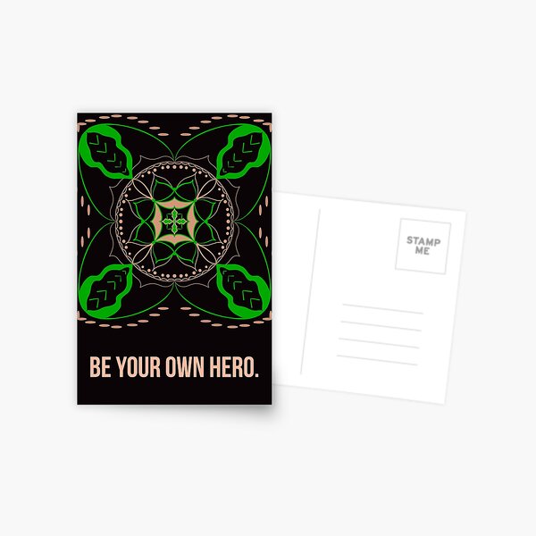 Be your own hero Postcard