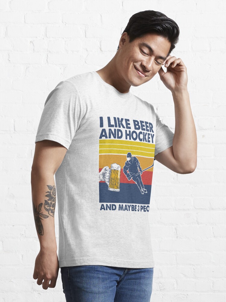 I like beer and hockey shirt cheap