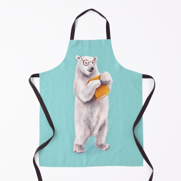 Item preview, Smart Polar Bear Book Lover designed and sold by Boriana Giormova.