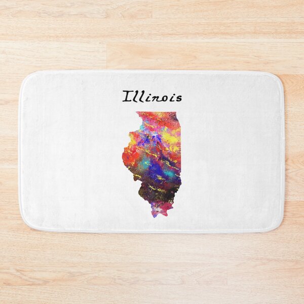 Item preview, Illinois Watercolor design map quote definiton designed and sold by vividpixelusa.