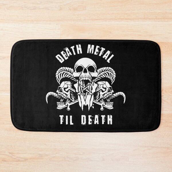 Item preview, Heavy Metal Til Death Goat Skull Metalhead Headbanger  designed and sold by h44k0n.