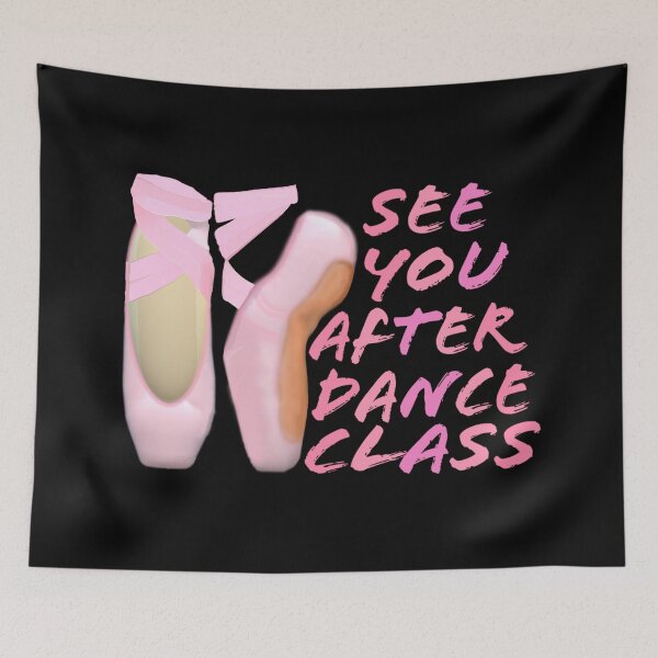 Item preview, Ballerina Pointe Shoes - See You After Dance Class (Black Background) designed and sold by ArtByLM.