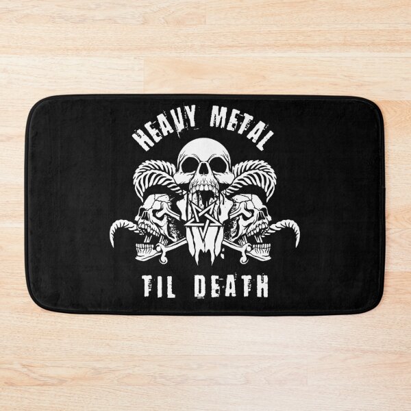 Item preview, Heavy Metal Til Death Goat Skull Metalhead Headbanger  designed and sold by h44k0n.