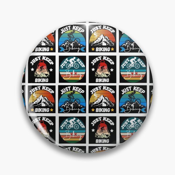 Item preview, just keep biking sticker pack designed and sold by UnboundFull.