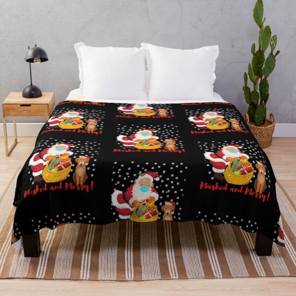 Item preview, Santa and Dog Masked and Merry Christmas designed and sold by ARUN VASWANI.