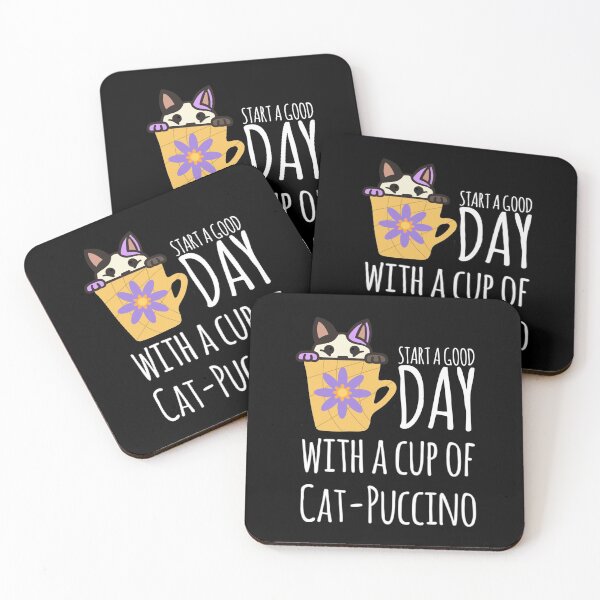 Artikelvorschau, Lustige Katze-Cappuccino-Kaffeetasse, Katzenliebhabergeschenke entworfen und verkauft von DeeSignTShirts.