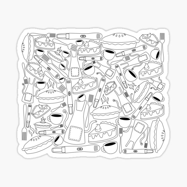 Aperçu de l'œuvre Collage de Doodle de serveuse créée et vendue par broadwaycantdie.