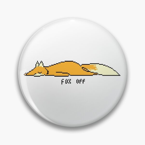 Item preview, Fox Off: Moody Punny Pixel Fox designed and sold by Crystall1z3d.