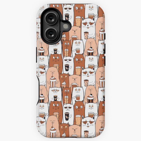 Item preview, Cats Drinking Coffee designed and sold by HLHStudio.