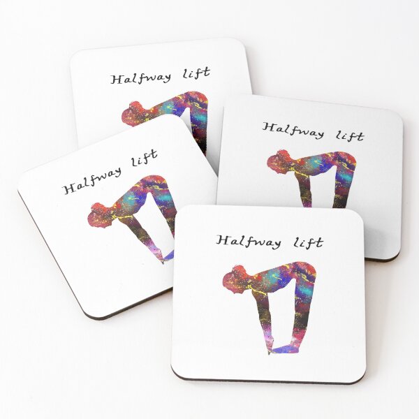 Item preview, Head To Knee  60 Watercolor yoga pose quote defin designed and sold by vividpixelusa.