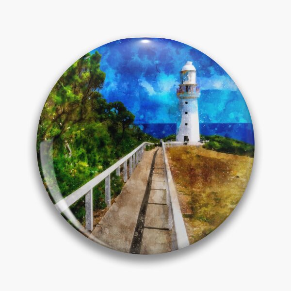 Item preview, Light Station at Cape Otway Watercolor designed and sold by Steven Jodoin.