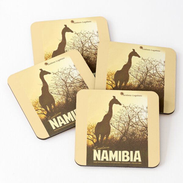 Item preview, Vintage-Style Namibia Travel Poster designed and sold by travelwitheric.