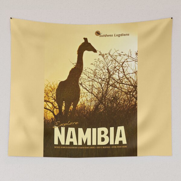 Item preview, Vintage-Style Namibia Travel Poster designed and sold by travelwitheric.