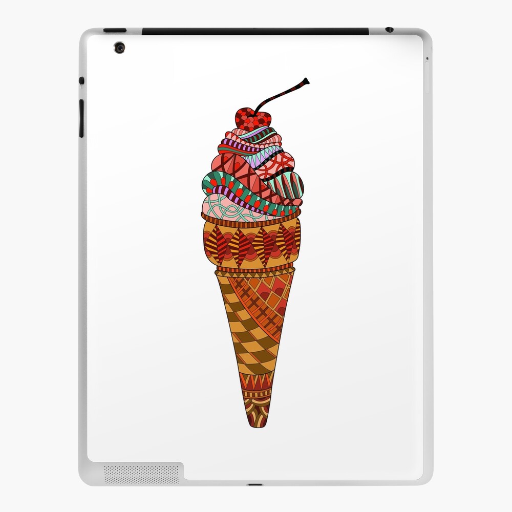 Ice Cream Drawing Ipad Case Skin By Lidiap Redbubble