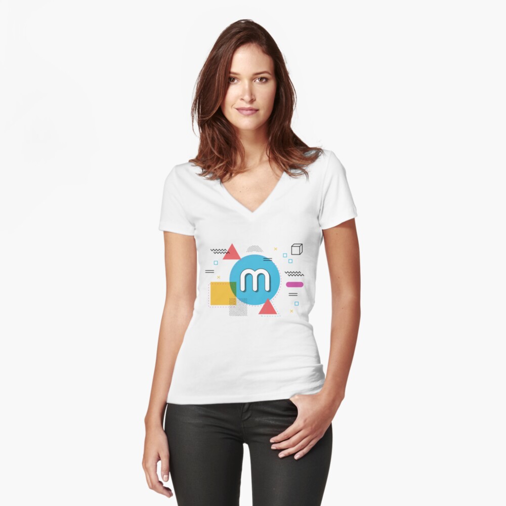 Item preview, Fitted V-Neck T-Shirt designed and sold by minerstat.