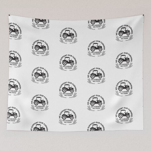 Item preview, No farmers No Food- Black designed and sold by Vaishnavi Deo.