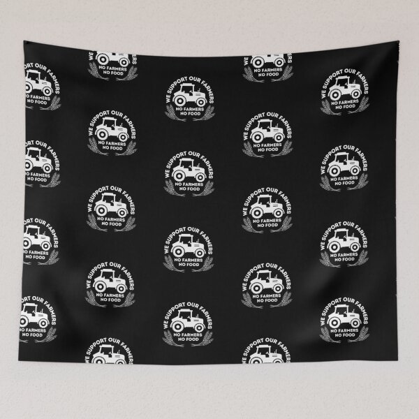 Item preview, No farmers No Food- White designed and sold by Vaishnavi Deo.