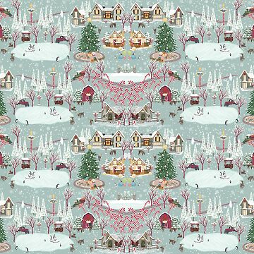 Artwork thumbnail, The North Pole - Winter Wonderland Pattern by tinaschofield