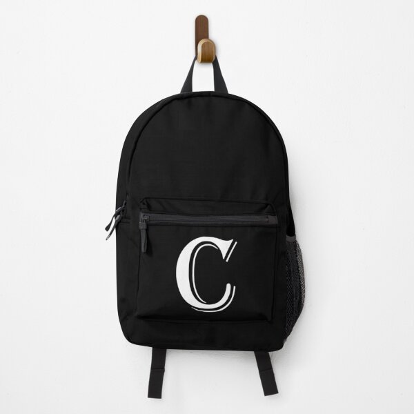 Item preview, White Algerian letter C on black designed and sold by Alphabetss.