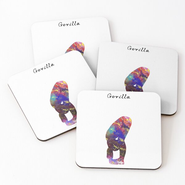 Item preview, Gorilla  56 Watercolor yoga pose quote definiton designed and sold by vividpixelusa.