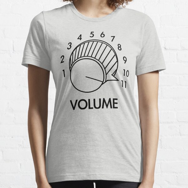 Volume Knob Up To 11 Spinal Tap Inspired Funny Guitar T-Shirt Essential T-Shirt