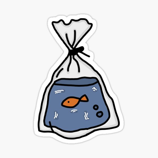 Vista previa del artículo con la obra «Goldfish en una bolsa;)», diseñado y vendido por natalieedenmayy.