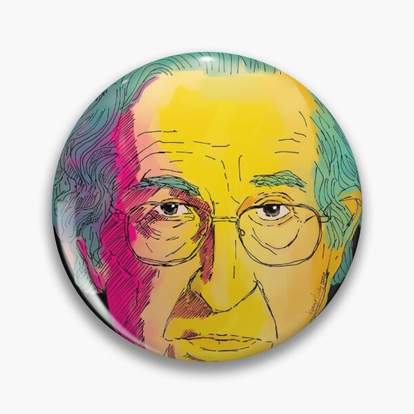 Item preview, Noam Chomsky colorful illustration designed and sold by KennyLucky.