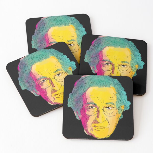 Artikelvorschau, Noam Chomsky bunte Illustration entworfen und verkauft von KennyLucky.