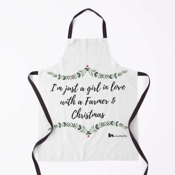 Item preview, I am just a girl in love with a farmer & Christmas designed and sold by Dharmpreet Kaur.