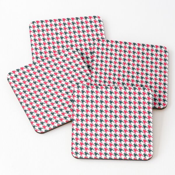 Item preview, Houndstooth Pattern - Red, Black and White designed and sold by AlteredAtelier.