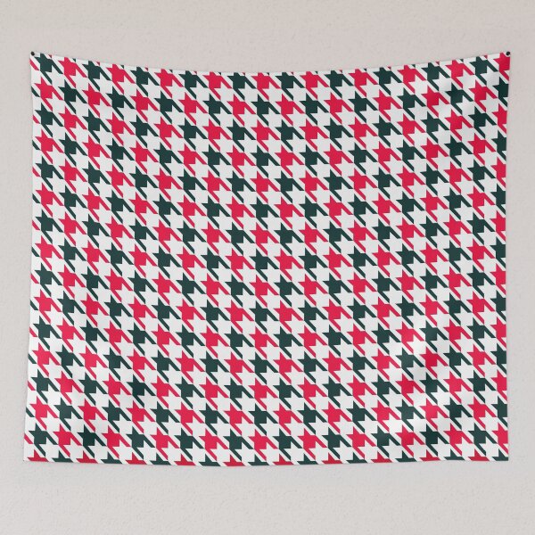 Item preview, Houndstooth Pattern - Red, Black and White designed and sold by AlteredAtelier.