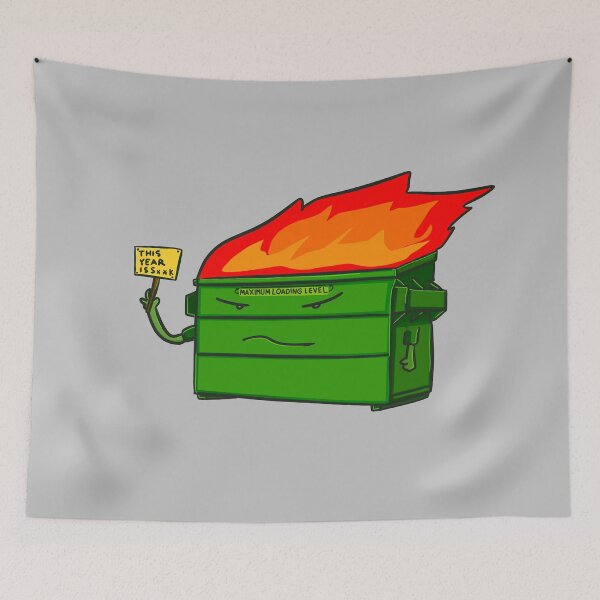 Item preview, Dumpster Fire this year designed and sold by Yeaha.