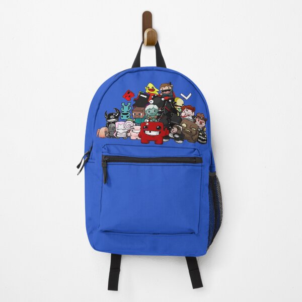 Image of all the characters in the game Super Meat Boy Backpack