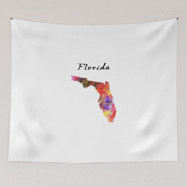 Item preview, Florida Watercolor design map quote definiton designed and sold by vividpixelusa.