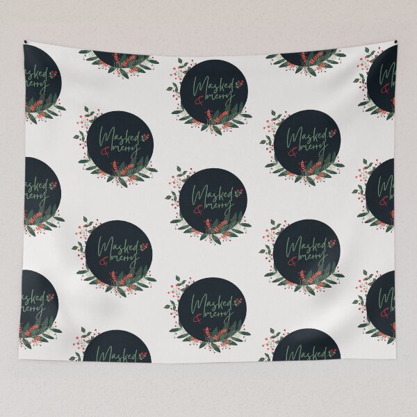 Item preview, Masked and Merry Christmas designed and sold by ARUN VASWANI.