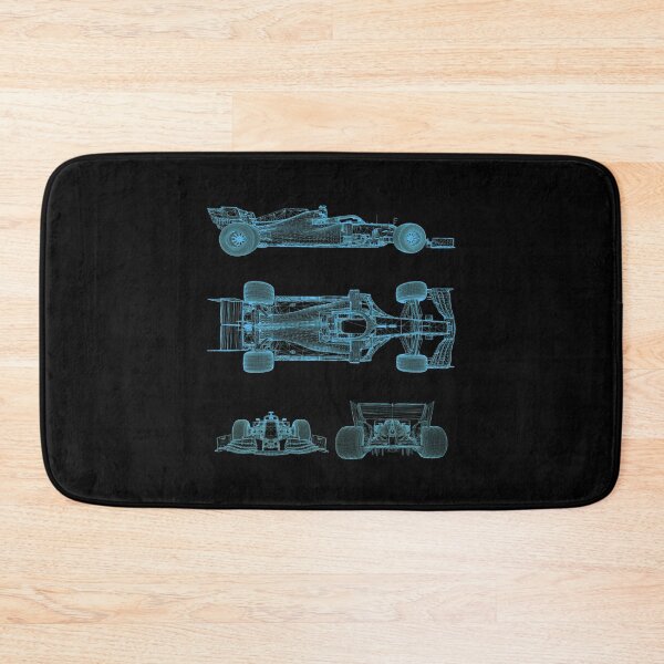 Item preview, Racing car blueprint project light blue 2021 designed and sold by ideasfinder.