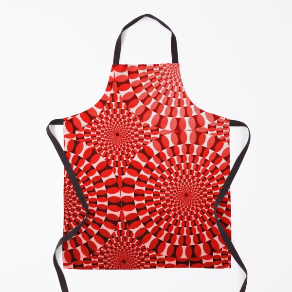 Aperçu de l'œuvre Circle Whirls - Rouge cerise créée et vendue par miTeless seDign.