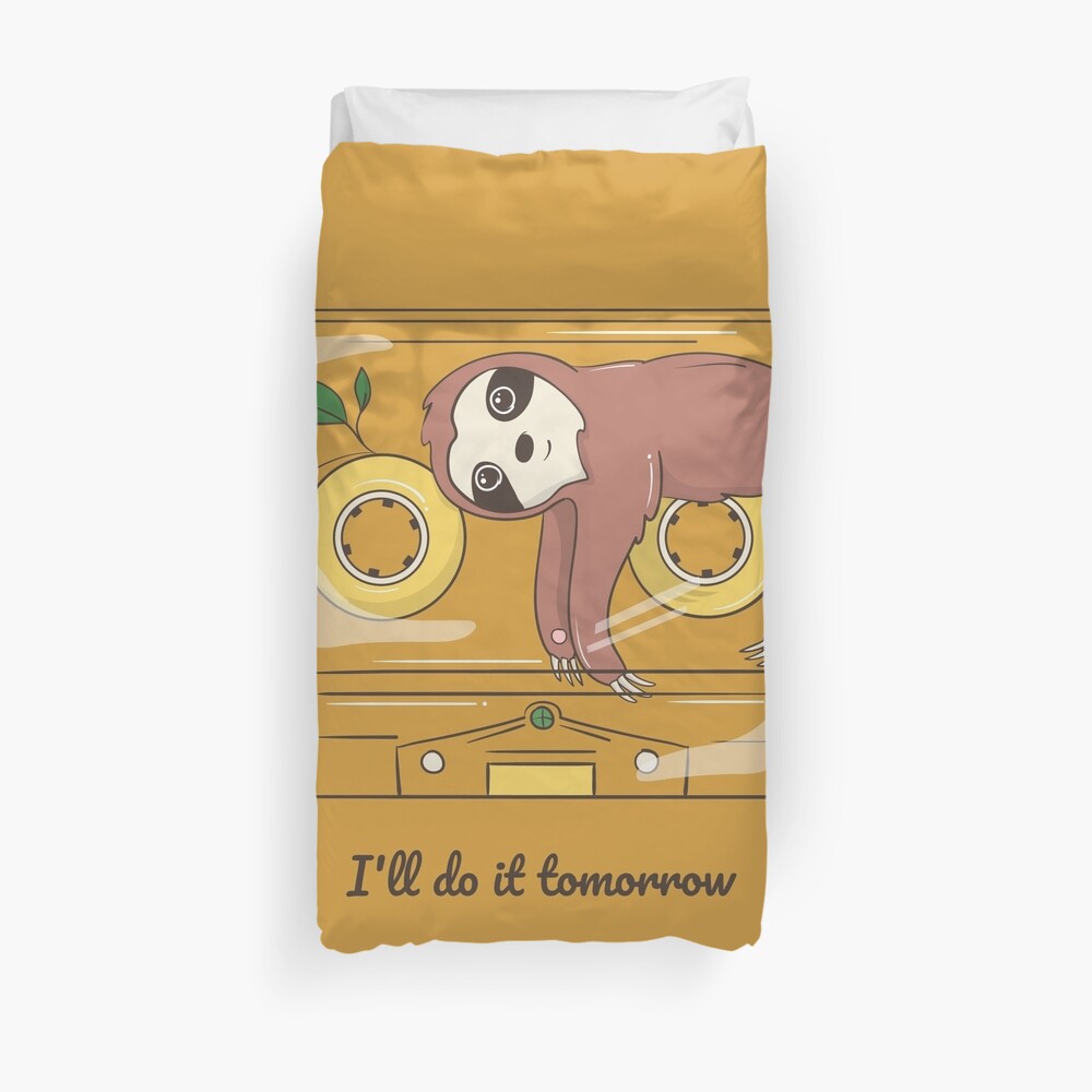 ill do it tomorrow Duvet Cover