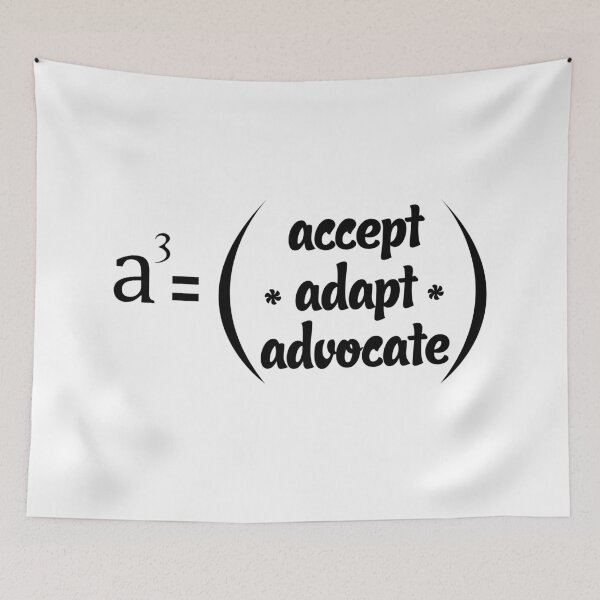 Item preview, Equation Psychology Accept Adapt Advocate designed and sold by AmethystMurad.
